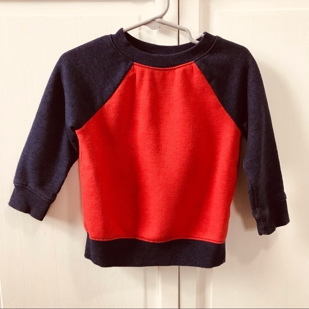 3/$25 CAT & JACK Blue Red Sweater Size 18M
